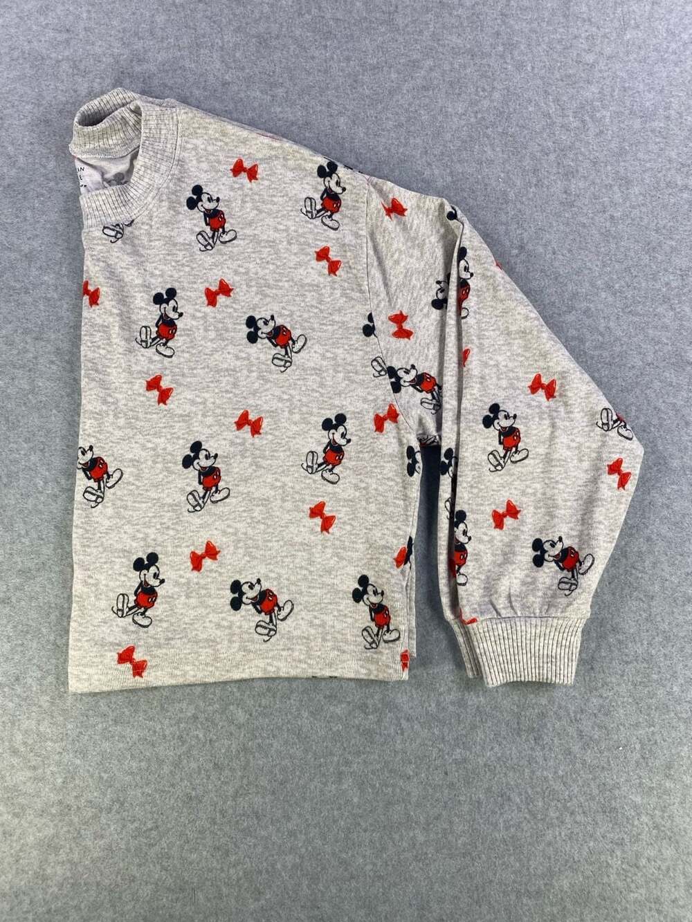 American Eagle AE Lounge Disney Mickey Mouse Print Long Sleeve Sweatshirt